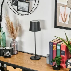 hofstein Belece Lampe de table d'extérieur, Lampe à poser LED Noir, 1 lumière