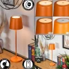 hofstein Belece Lampe de table d'extérieur, Lampe à poser LED Orange, 1 lumière