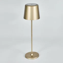 Lampes Dorées-hofstein Belece Lampe de table d'extérieur, Lampe à poser LED Or, 1 lumière