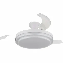 Luminaires Globo Lighting Beliz Ventilateur de plafond lumineux LED Blanc, 1 lumière, Télécommandes