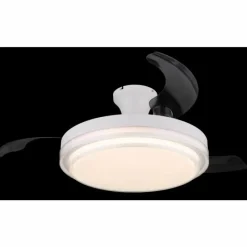 Luminaires Globo Lighting Beliz Ventilateur de plafond lumineux LED Blanc, 1 lumière, Télécommandes