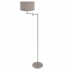 Lampes En Tissu-Luminaires Steinhauer Bella Lampadaire Acier brossé, 1 lumière