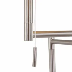 Lampes En Tissu-Luminaires Steinhauer Bella Lampadaire Acier brossé, 1 lumière