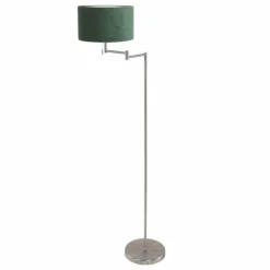 Lampes En Tissu-Luminaires Steinhauer Bella Lampadaire Acier brossé, 1 lumière