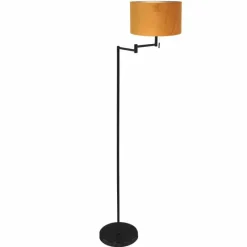 Lampes En Tissu-Luminaires Steinhauer Bella Lampadaire Noir, 1 lumière