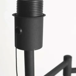 Lampes En Tissu-Luminaires Steinhauer Bella Lampadaire Noir, 1 lumière