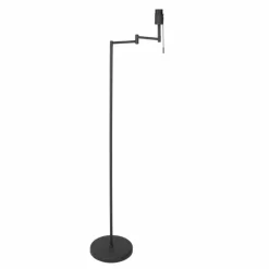 Lampes En Tissu-Luminaires Steinhauer Bella Lampadaire Noir, 1 lumière