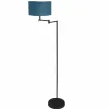 Lampes En Tissu-Luminaires Steinhauer Bella Lampadaire Noir, 1 lumière