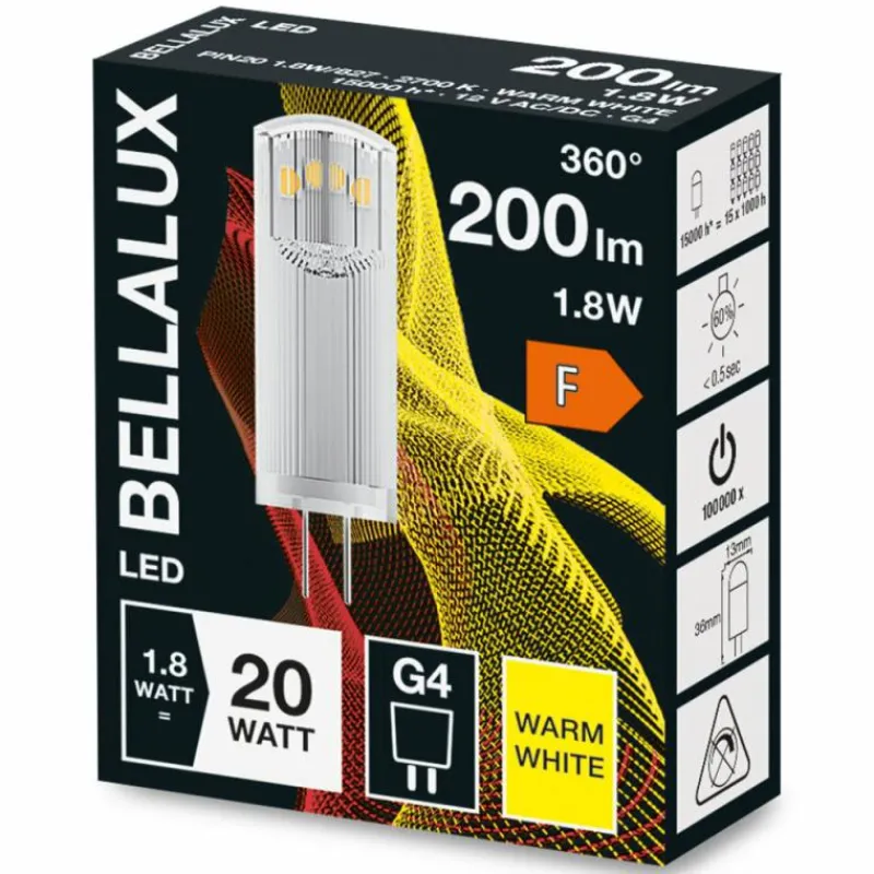 BELLALUX ® LED G4 1,8 watt 2700 kelvin 200 lumen