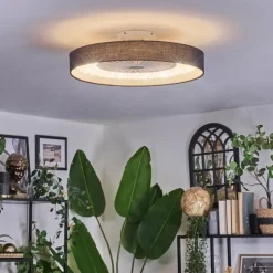 hofstein Benasal Plafonnier, Ventilateur de plafond lumineux LED Blanc, 1 lumière, Télécommandes