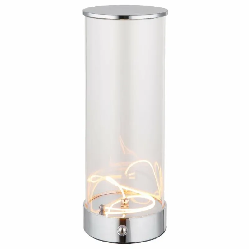 Luminaires Globo Lighting Bendy Lampe à poser LED Chrome, 1 lumière