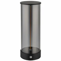 Suspension Verre Fumé-Luminaires Globo Lighting Bendy Lampe à poser LED Noir, 1 lumière