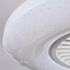 hofstein Benesal Plafonnier, Ventilateur de plafond lumineux LED Blanc, 1 lumière, Télécommandes