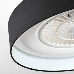 hofstein Benesal Plafonnier, Ventilateur de plafond lumineux LED Blanc, 1 lumière, Télécommandes