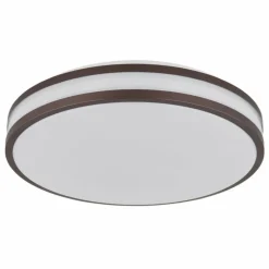 Luminaires Globo Lighting Betha Plafonnier LED Brun, Blanc, 1 lumière, Télécommandes, Changeur de couleurs* Éclairage Led