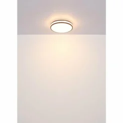 Luminaires Globo Lighting Betha Plafonnier LED Brun, Blanc, 1 lumière, Télécommandes, Changeur de couleurs* Éclairage Led
