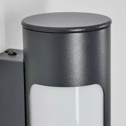 hofstein Biran Lampe murale d´extérieur, Applique murale LED Anthracite, 1 lumière