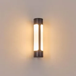 hofstein Biran Lampe murale d´extérieur, Applique murale LED Anthracite, 1 lumière