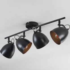 Lampes Dorées-hofstein Bjedstrup Plafonnier, Spot de plafond Noir, 4 lumières