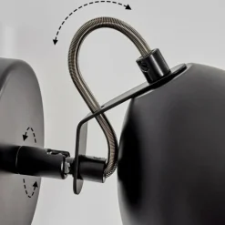 Lampes Dorées-hofstein Bjedstrup Spot de plafond, Applique murale, Spot mural Noir, 1 lumière