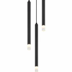 Luminaires Globo Lighting Blake Suspension Noir, 3 lumières* Suspensions