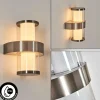 hofstein Blinneberg Luminaire extérieur, Lampe murale d´extérieur LED Nickel mat, 2 lumières