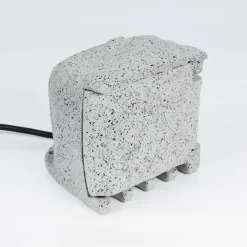 hofstein Bloc de prises électriques d'extérieur Tinú Noir, Pierre