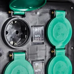 hofstein Bloc de prises électriques d'extérieur Tinú Noir