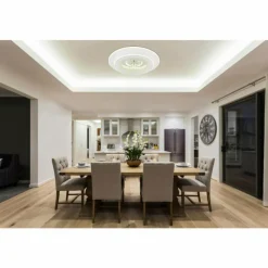 Luminaires Globo Lighting Bluma Plafonnier LED Blanc, 1 lumière, Télécommandes* Éclairage Led