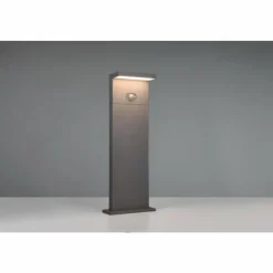 Luminaires Trio Blyde Lampadaire d'extérieur LED Anthracite, 1 lumière, Détecteur de mouvement