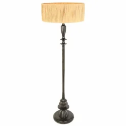 Luminaires Steinhauer Bois Lampadaire Noir, 1 lumière* Lampadaires Et Lampes Sur Pied