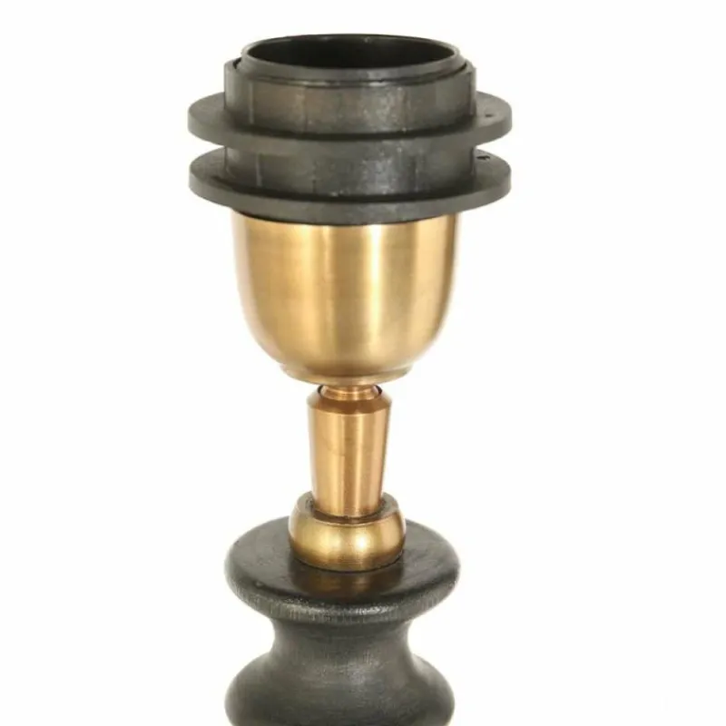 Lampes En Tissu-Luminaires Steinhauer Bois Lampe à poser Noir, 1 lumière