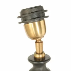 Lampes En Tissu-Luminaires Steinhauer Bois Lampe à poser Noir, 1 lumière