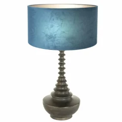 Lampes En Tissu-Luminaires Steinhauer Bois Lampe à poser Noir, 1 lumière