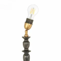 Lampes En Tissu-Luminaires Steinhauer Bois Lampe à poser Noir, 1 lumière