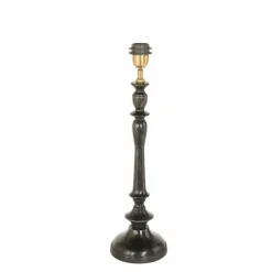 Lampes En Tissu-Luminaires Steinhauer Bois Lampe à poser Noir, 1 lumière