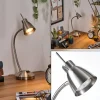 hofstein Bondorlunda Lampe de bureau, Lampe à poser Nickel mat, 1 lumière