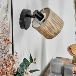 hofstein Bongal Applique murale Noir, 1 lumière