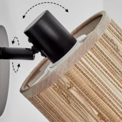 hofstein Bongal Applique murale Noir, 1 lumière