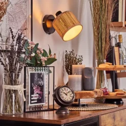 hofstein Bongal Applique murale Noir, 1 lumière