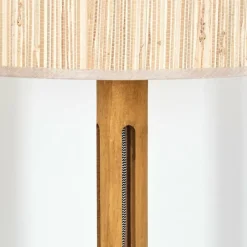 Luminaires Scandinaves-hofstein Bongal Lampadaire Brun, Écru, Noir, 1 lumière