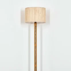 Luminaires Scandinaves-hofstein Bongal Lampadaire Brun, Écru, Noir, 1 lumière