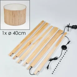 Luminaires Scandinaves-hofstein Bongal Lampadaire Écru, 1 lumière