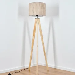Luminaires Scandinaves-hofstein Bongal Lampadaire Écru, 1 lumière