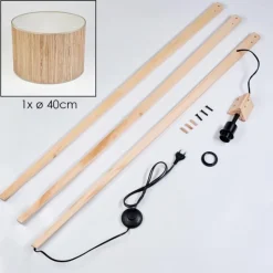 Luminaires Scandinaves-hofstein Bongal Lampadaire Écru, 1 lumière