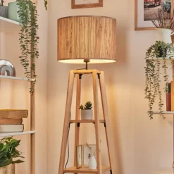 Luminaires Scandinaves-hofstein Bongal Lampadaire Écru, 1 lumière