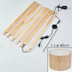 Luminaires Scandinaves-hofstein Bongal Lampadaire Écru, 1 lumière