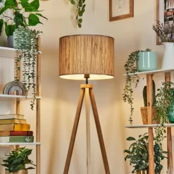 Luminaires Scandinaves-hofstein Bongal Lampadaire Écru, 1 lumière