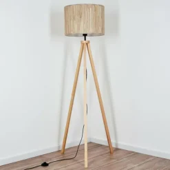 Luminaires Scandinaves-hofstein Bongal Lampadaire Écru, 1 lumière