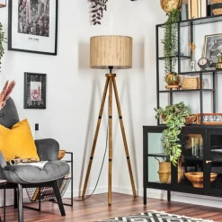 Luminaires Scandinaves-hofstein Bongal Lampadaire Écru, 1 lumière